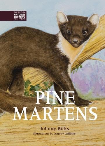 Book with eight images of pine martens on the cover, likely a wildlife photography collection.