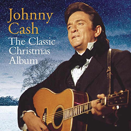 Johnny Cash album cover featuring the singer with a guitar.