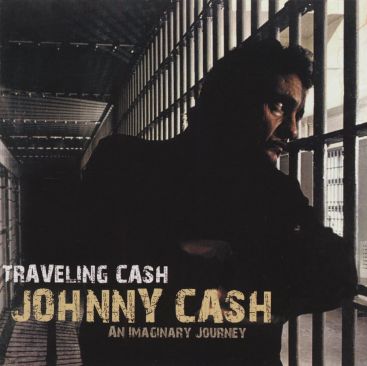 CD cover featuring Johnny Cash in silhouette behind prison bars.