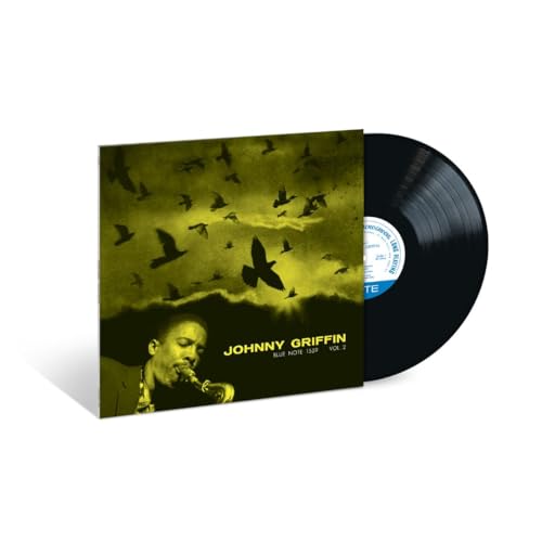 Vinyl record of Johnny Griffin’s “A Blowing Session” with bird imagery.