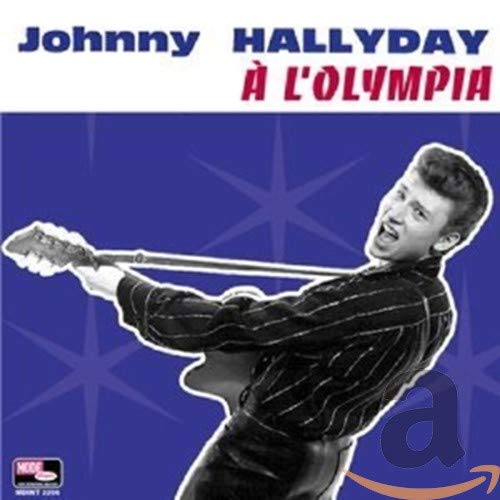 CD cover featuring Johnny Hallyday playing an electric guitar.