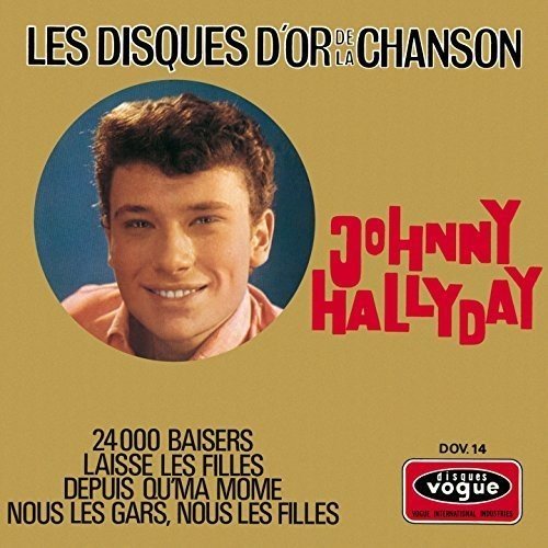 CD cover for Johnny Hallyday’s “Les Disques D’Or De La Chanson” album.
