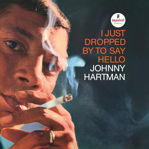 Johnny Hartman album cover with a close-up of a man smoking.