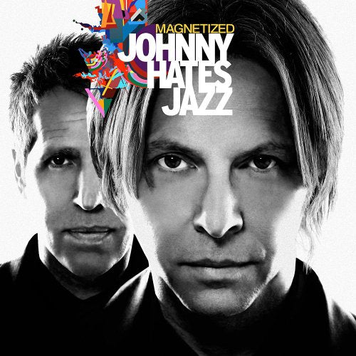 CD cover for “Johnny Hates Jazz - Magnetized” featuring two men.