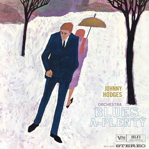 Album cover: couple walking in snow, text “Johnny Hodges And His Orchestra.”