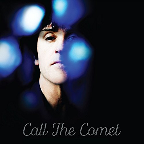 Johnny Marr album cover: close-up portrait with blue lighting effects.