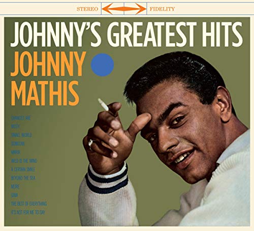 Johnny Mathis album cover featuring a portrait of the singer.
