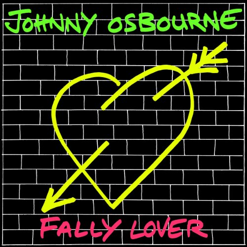 Johnny Osbourne “Fally Lover” vinyl record cover with heart and arrow design.