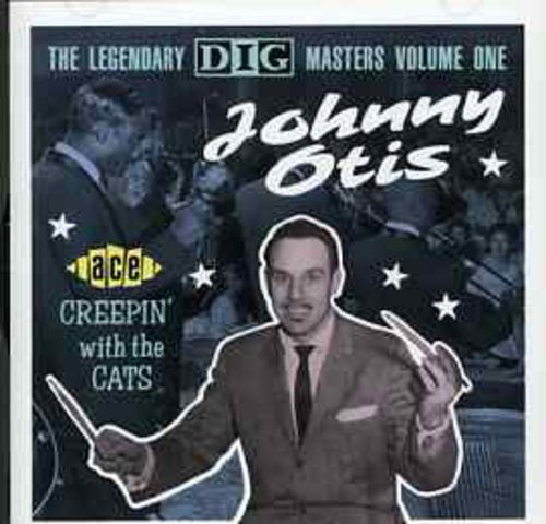 CD cover for Johnny Otis’ “Creepin’ With the Cats” featuring musicians.