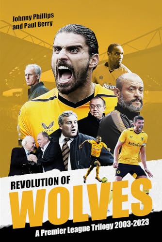 Book cover featuring Wolverhampton Wanderers football players and managers.