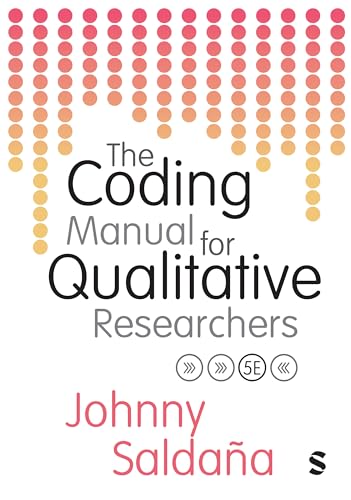 Book cover of The Coding Manual for Qualitative Researchers by Johnny Saldaña, fifth edition.