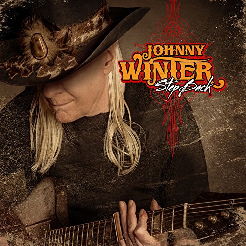 Johnny Winter album cover featuring a portrait of the musician with a guitar.