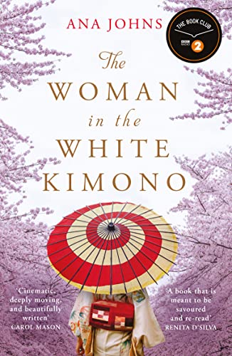 Book with white background, woman in kimono on cover, elegant simple design.