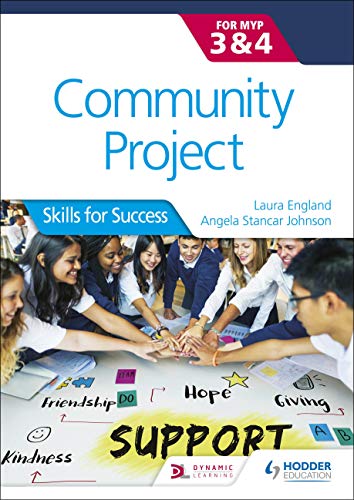 Book cover: "Community Project" with diverse students collaborating.