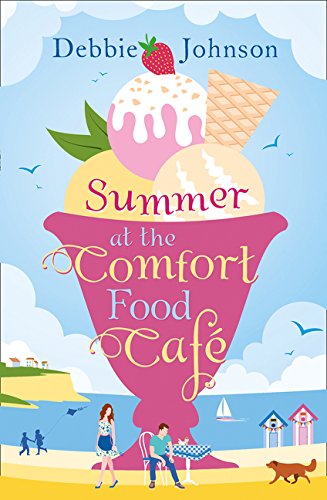 Book cover with illustration of a large ice cream sundae and beach scene.