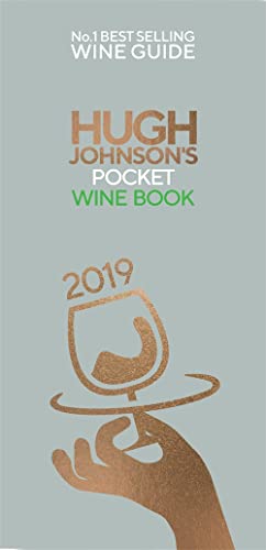Wine book cover: "Hugh Johnson's Pocket Wine Book 2019" with wine glass.