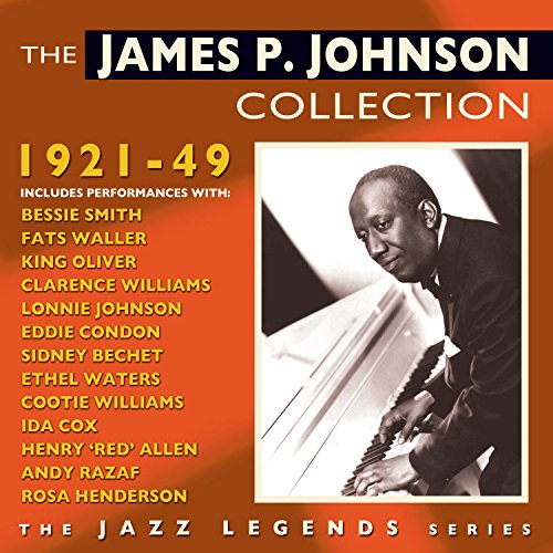 CD cover for James P. Johnson collection, 1921-49, featuring his portrait.