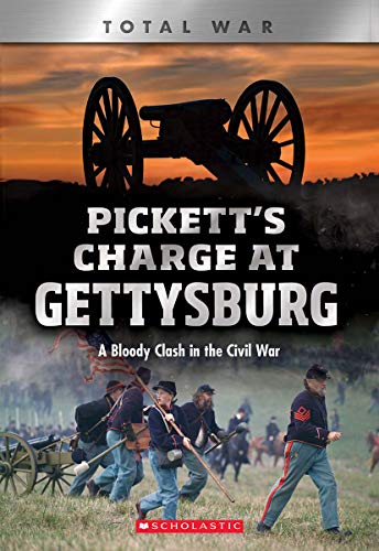 Book cover depicting Civil War soldiers and cannon during Pickett's Charge.