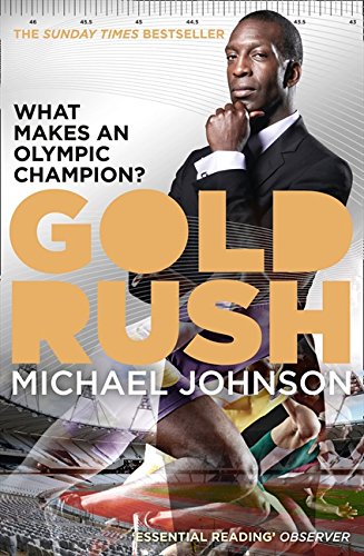 Book cover: Michael Johnson, title "Gold Rush" in large orange letters.