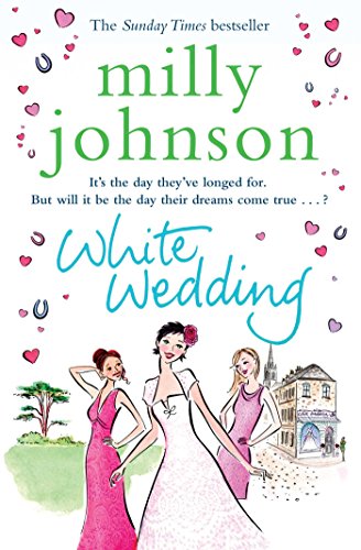 Book cover: “White Wedding” with illustrated bride and bridesmaids.