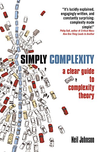 Book cover: "Simply Complexity" with illustration of crowded traffic.
