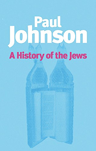 Book cover: "A History of the Jews" by Paul Johnson, with blue imagery.