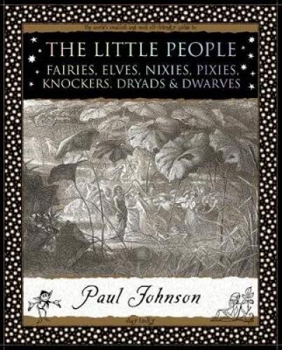 Book cover titled The Little People featuring a vintage illustration of fairies in nature.