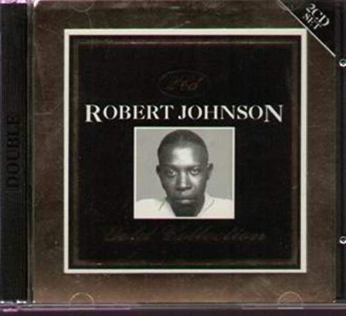 Robert Johnson’s “Gold Collection” double CD case with portrait.
