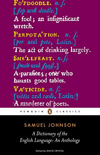 Penguin Classics anthology cover featuring definitions from Samuel Johnson’s dictionary.