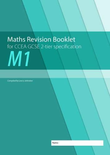Green Maths revision booklet cover with "M1" and space for a name.