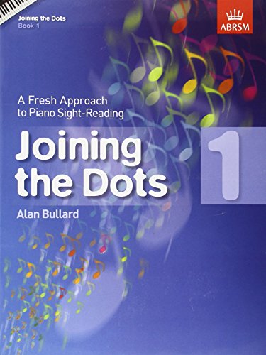 Piano sight-reading book cover with colorful musical notes and text.