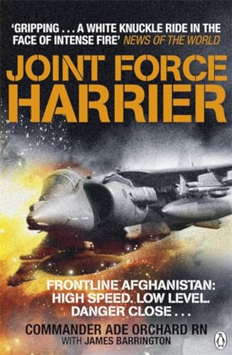 Book cover featuring Harrier jump jets in a fiery, war-zone sky.