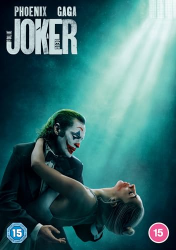 Joker 2 DVD cover featuring Joaquin Phoenix as Joker and Lady Gaga.