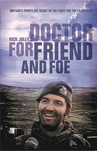 Book cover: “Doctor for Friend and Foe” with a soldier’s portrait.