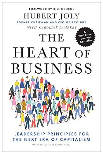 Book cover: "The Heart of Business" with illustration of diverse people.