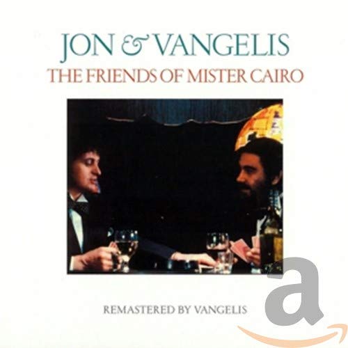 CD cover for Jon & Vangelis’ “The Friends of Mister Cairo,” featuring two men.