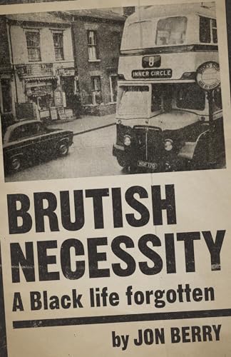 Black and white book cover with a bus, car, and bold title text.