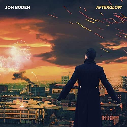 Album cover of "Afterglow" by Jon Boden, featuring a man overlooking a cityscape.