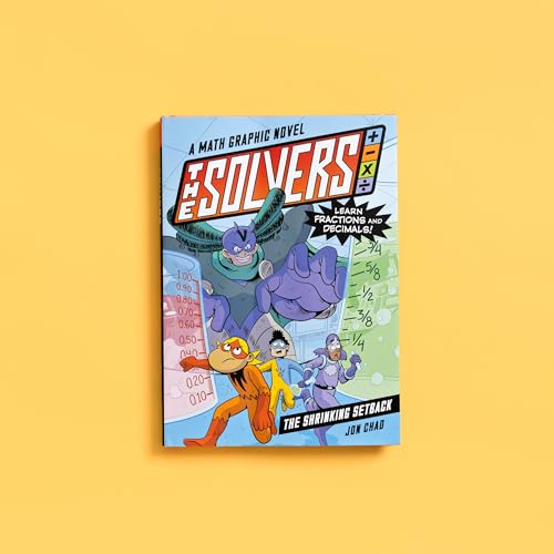 Book cover featuring cartoon superheroes and a measuring scale.