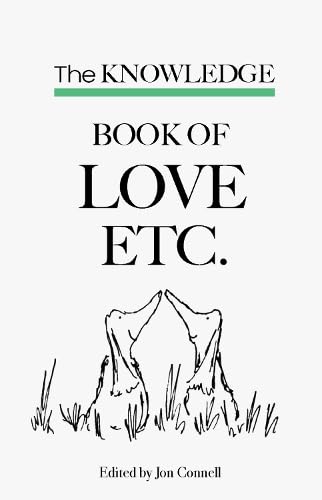 Book cover with title "The Knowledge Book of Love Etc." and sketched birds.