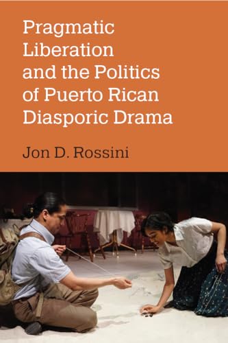 Book cover with title and image of two people on a stage.