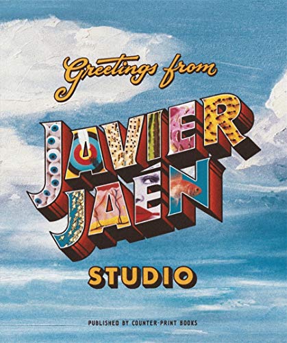 Book cover with 3D lettering and a fish in the name "Javier Jaén".