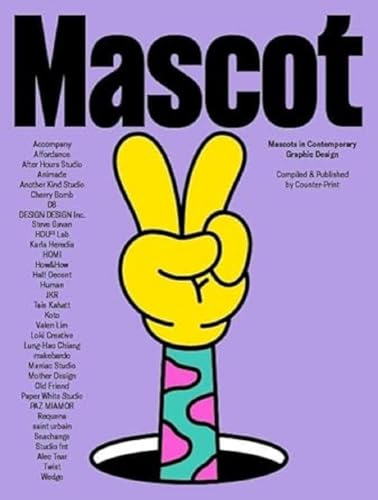 Book cover featuring a yellow cartoon hand making a peace sign on purple background.
