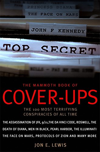 Book cover with "Cover-Ups" title and stacked, labeled file folders.