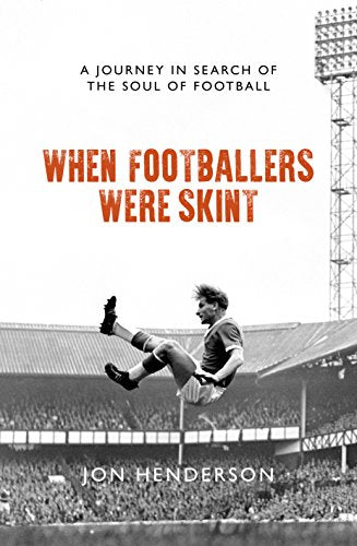 Book cover showing a black and white photo of a footballer jumping in stadium.