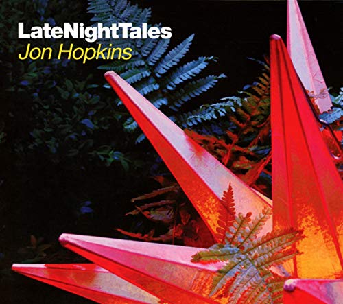 Album cover for Jon Hopkins’ “Late Night Tales” featuring red geometric shapes.