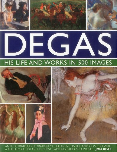 Book cover featuring paintings and portraits by artist Edgar Degas.