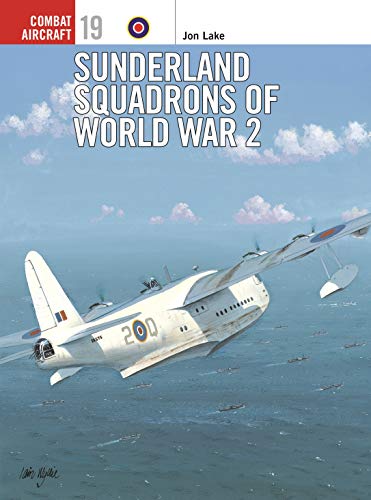 Book cover: a white Sunderland flying boat over a blue sea.
