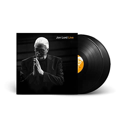 Jon Lord "Live" vinyl record with portrait of the artist.