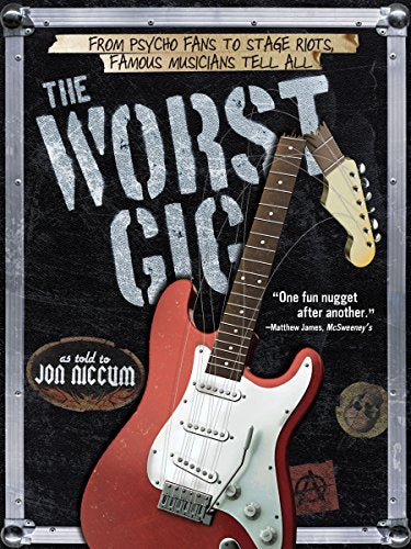 Book cover featuring a red electric guitar against a textured black background.